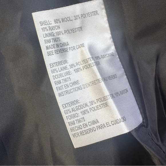 Michael Kors Wool Blend Peacoat Blue Size Small - Picture 5 of 14